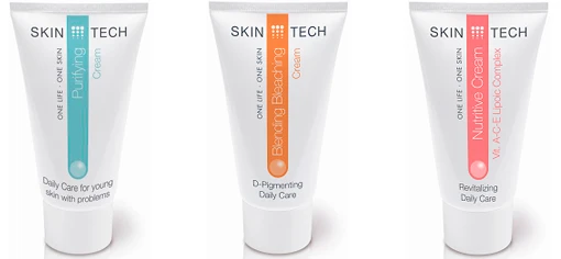 Очищающий, осветляющий и питательный крем Skin Tech