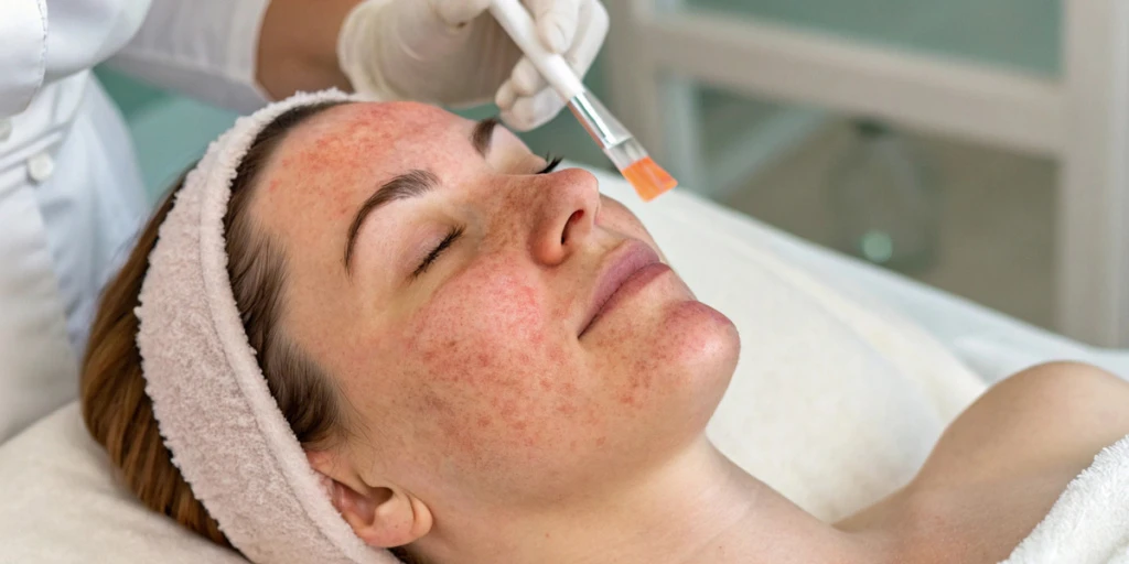 Очищение кожи при куперозе и розацеа