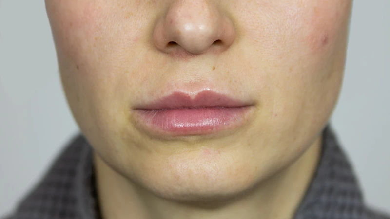 Контурная пластика губ. Фото до