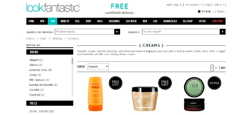Lookfantastic (lookfantastic.com)
