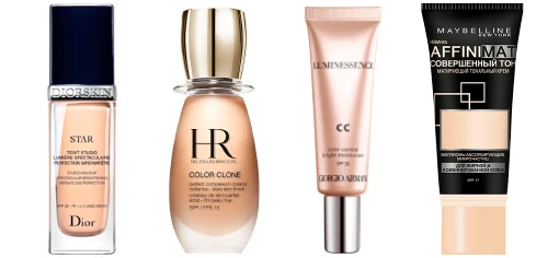Dior, Helena Rubinstein, Armani, Maybelline