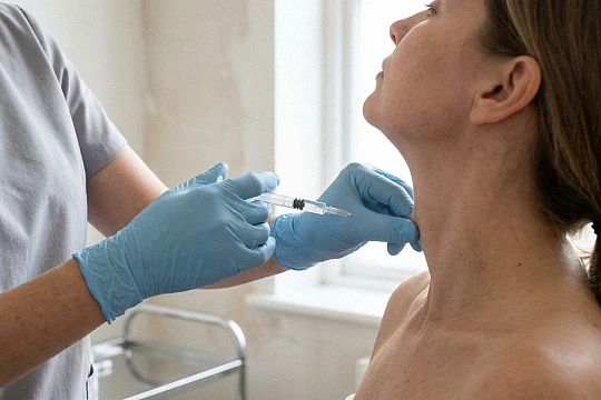 Таргетированная ботулинотерапия платизмы дала выраженное улучшение при дозе до 30 ЕД