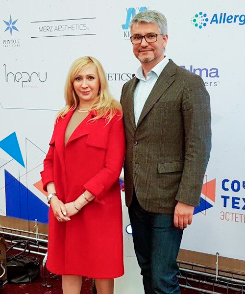 Лара Сфорце, генеральный директор и собственник «LNC» и А.Ю. Аленичев