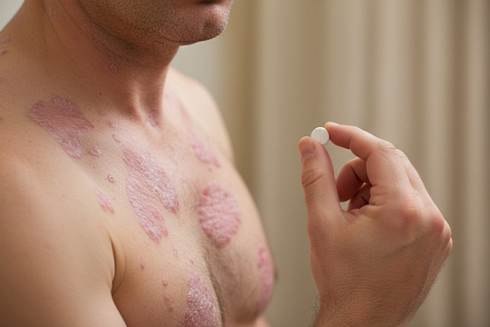 Препарат от псориаза, созданный с помощью ИИ, прошел испытания III фазы